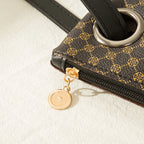 Pochette femme marron plaid Marron-Rose-Blanc-Noir-ShopGET® 