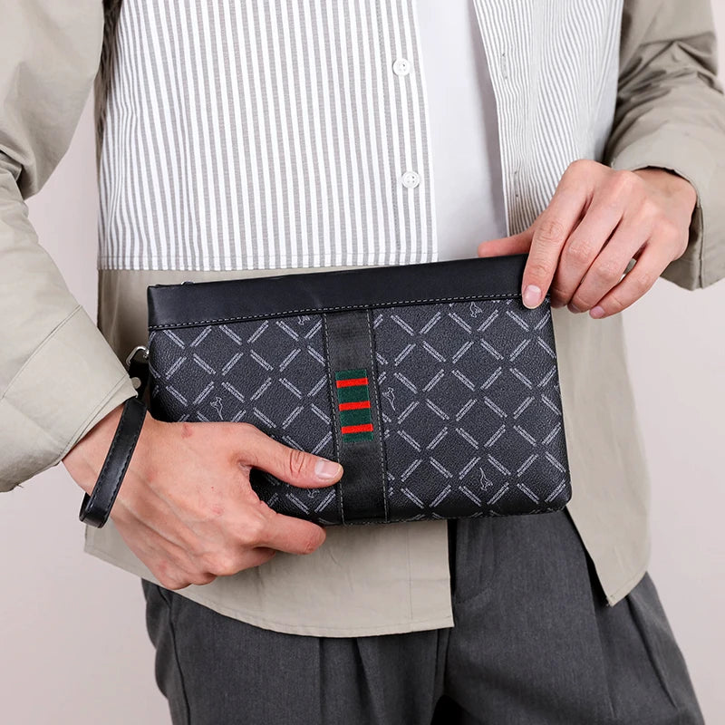 Pochette homme business men Noir A / 17cm x 27cm x 3cm-Noir B / 17cm x 27cm x 3cm-ShopGET® 