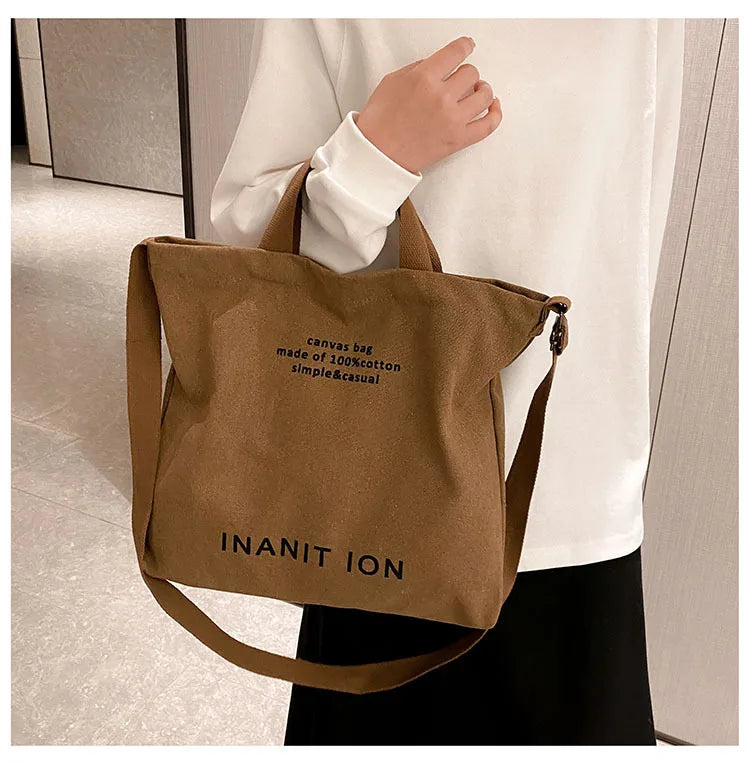 Sac de courses Japonaise Canvas Marron-kaki-Vert-Noir-Gris-ShopGET® 