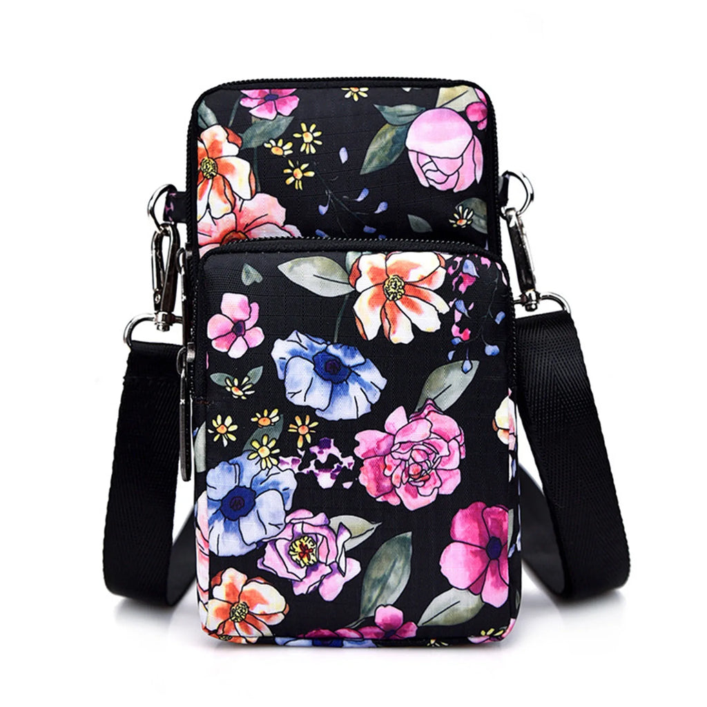 Pochette téléphone floral messenger - ShopGET®