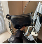 Sac banane en cuir artificiel femme