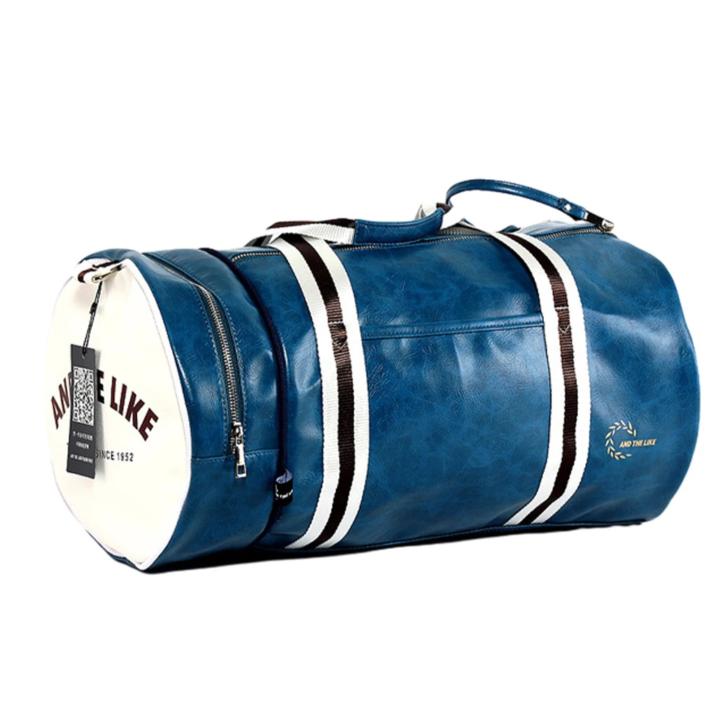 Sac polochon homme cuir Azure vert / 45 x 25 x 25 cm-Noir Blanc / 45 x 25 x 25 cm-Bordeau / 45 x 25 x 25 cm-Noir / 45 x 25 x 25 cm-Noir Jaune / 45 x 25 x 25 cm-Vert / 45 x 25 x 25 cm-Rouge / 45 x 25 x 25 cm-ShopGET® 