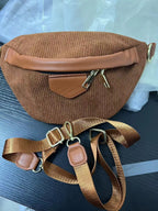 Sac banane femme en velours canvas - ShopGET®