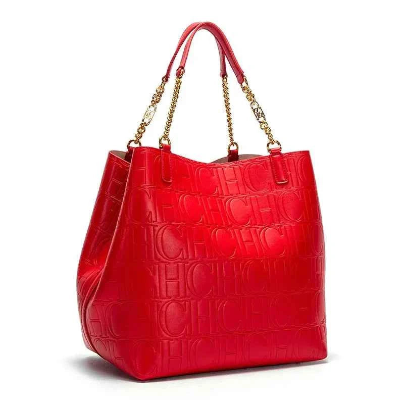 Sac cabas femme rouge A-B-C-D-E-F-G-H-ShopGET® 