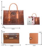 Sac cabas noir traveasy Vintage en cuir Marron-Noir-Rouge-ShopGET® 