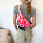 Sac banane léopard blanc et noir