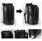 Sac polochon vintage de luxe Noir Jaune-Noir-Vert A-Vert B-ShopGET® 