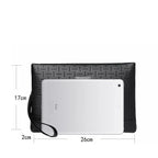 Pochette homme cuir marron Noir-ShopGET® 