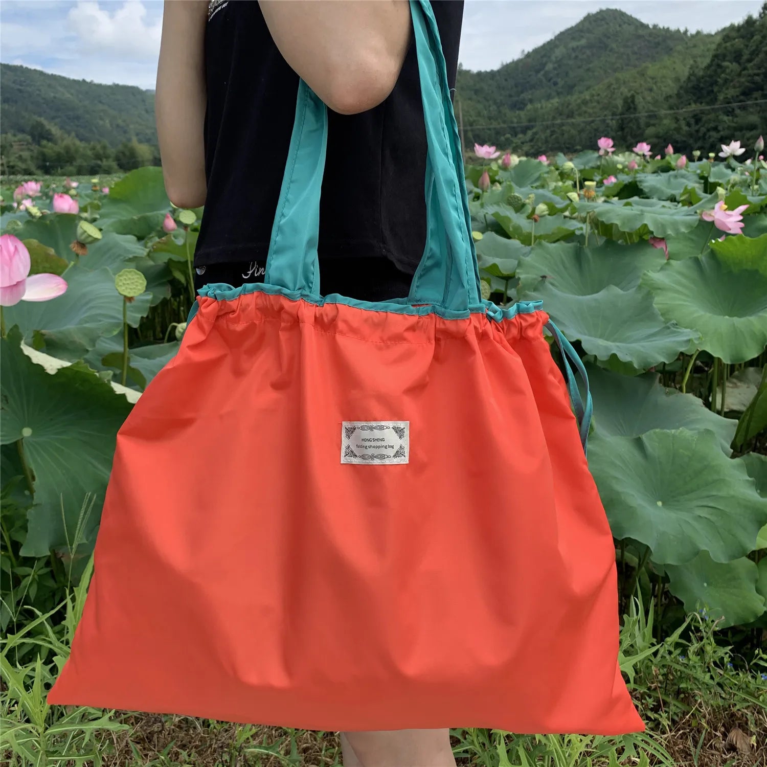 sac cabas courses original pour femme Dark Bleu-Coral-Bleu-Noir-Jaune-Vert-Rouge A-Orange-Rouge B-Gris-ShopGET® 