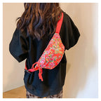 Sac banane voyage floral pour femme - ShopGET®