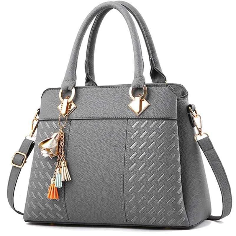 Sac cabas femme avec fermeture éclair 31x14x23cm / Gris SB-31x14x23cm / Noir A-31x14x23cm / Noir B-31x14x23cm / Bleu-31x14x23cm / Rouge-31x14x23cm / Rose-31x14x23cm / Gris-31x14x23cm / Kaki-ShopGET® 