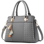 Sac cabas femme avec fermeture éclair 31x14x23cm / Gris SB-31x14x23cm / Noir A-31x14x23cm / Noir B-31x14x23cm / Bleu-31x14x23cm / Rouge-31x14x23cm / Rose-31x14x23cm / Gris-31x14x23cm / Kaki-ShopGET® 
