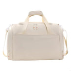 Sac weekend tissu pour femme Beige-Vert-Noir-ShopGET® 