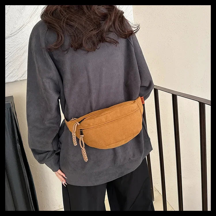 Sac banane marron pour homme