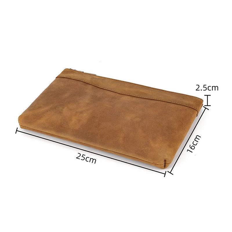 Pochette homme luxe original Marron A-Marron B-ShopGET® 