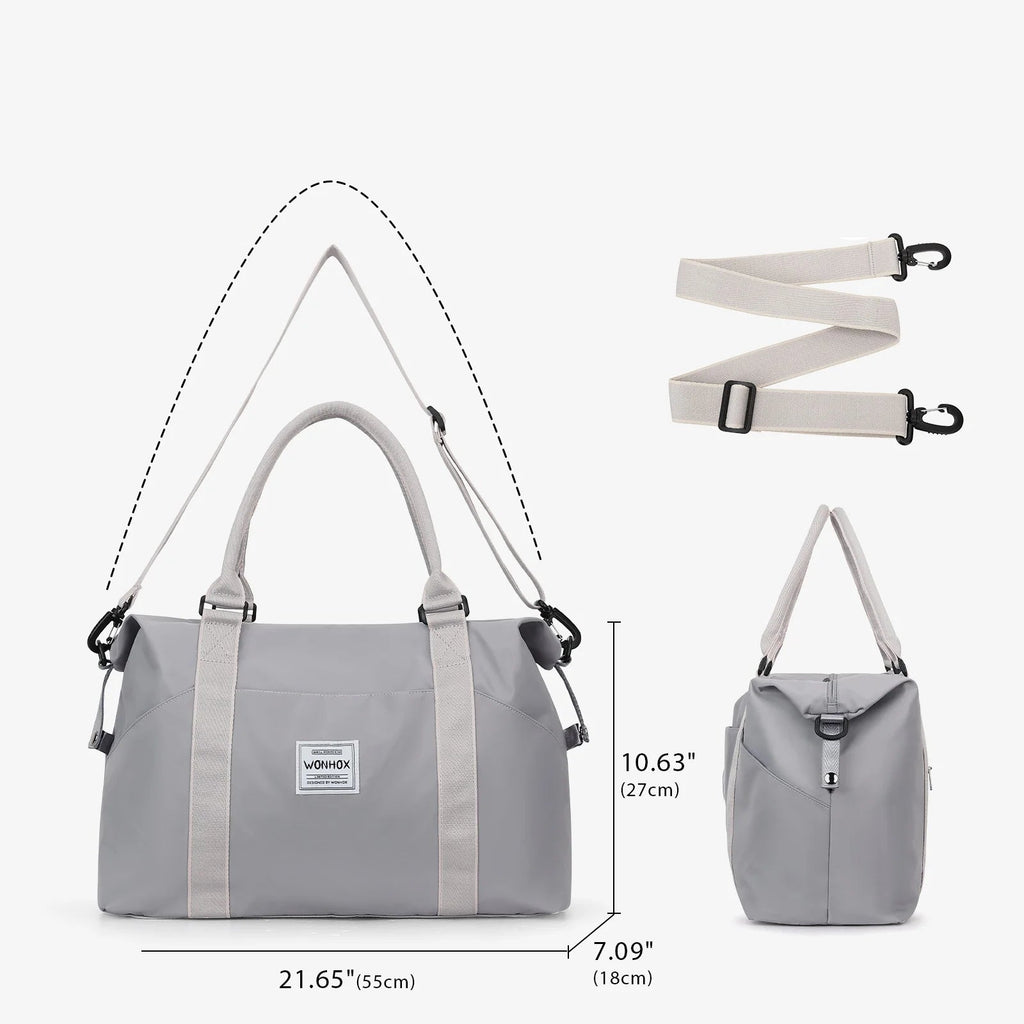 Sac weekend homme tote bag tendance Gris-ShopGET® 