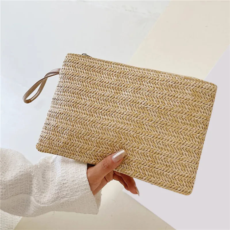 Pochette tissu femme Blanc-Kaki-ShopGET® 