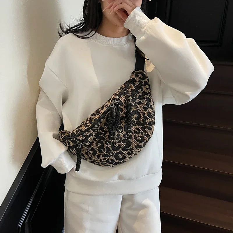 Sac banane léopard grande taille