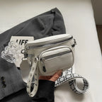 Petit sac banane cuir souple femme