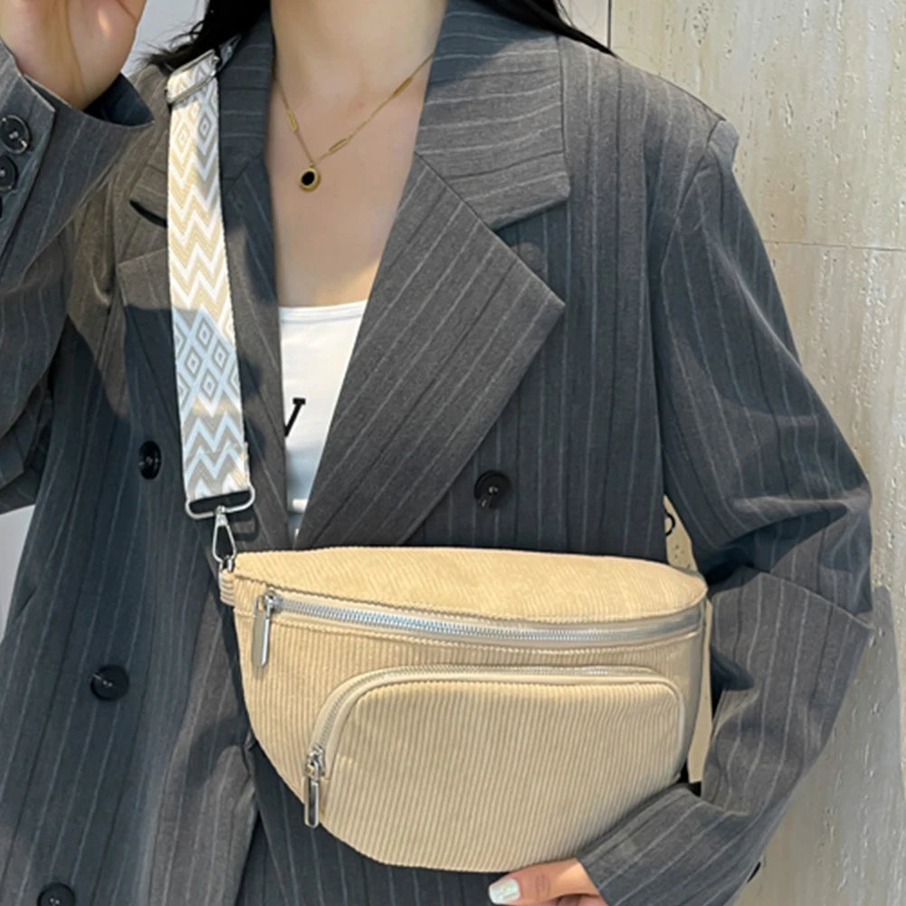 Sac banane femme grande taille en velours - ShopGET®