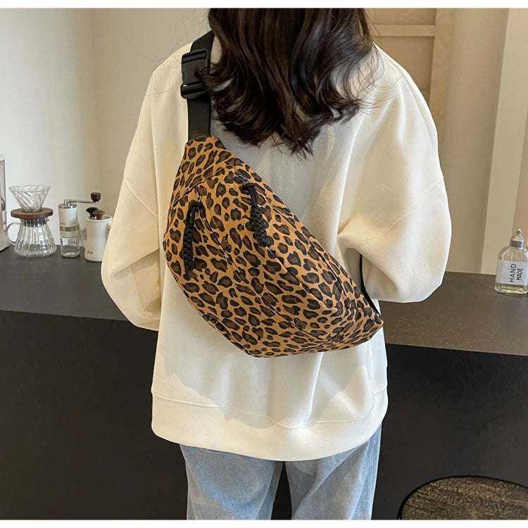 Sac banane bandoulière léopard