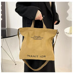 Sac de courses Japonaise Canvas Marron-kaki-Vert-Noir-Gris-ShopGET® 