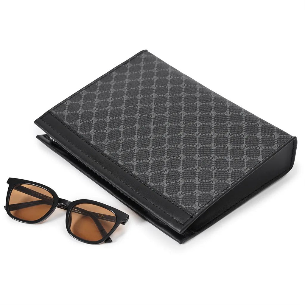 Pochette homme vintage cuir simple Noir / 26 x 5 x 19cm-ShopGET® 