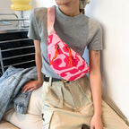 Sac banane léopard blanc et noir