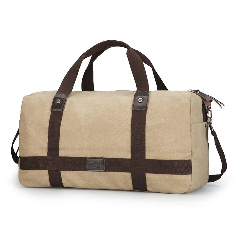 Sac weekend en toile canvas Kaki-Gris-Marron-Bleu-Noir-ShopGET® 