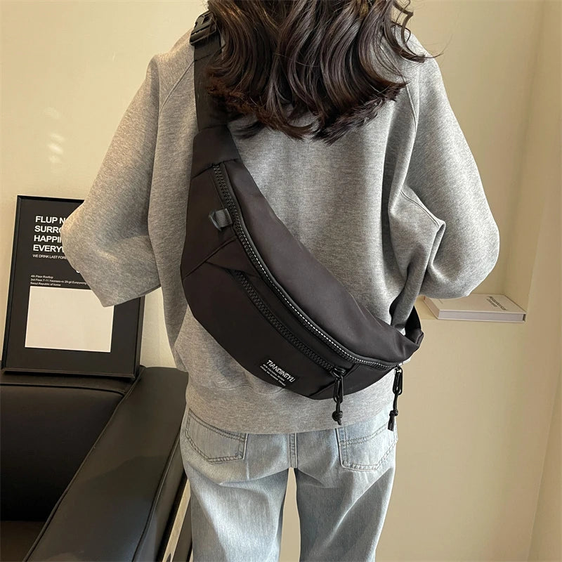 Sac banane léopard anti-vol en toile