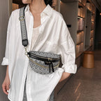 Sac banane en cuir ethnique boho plage