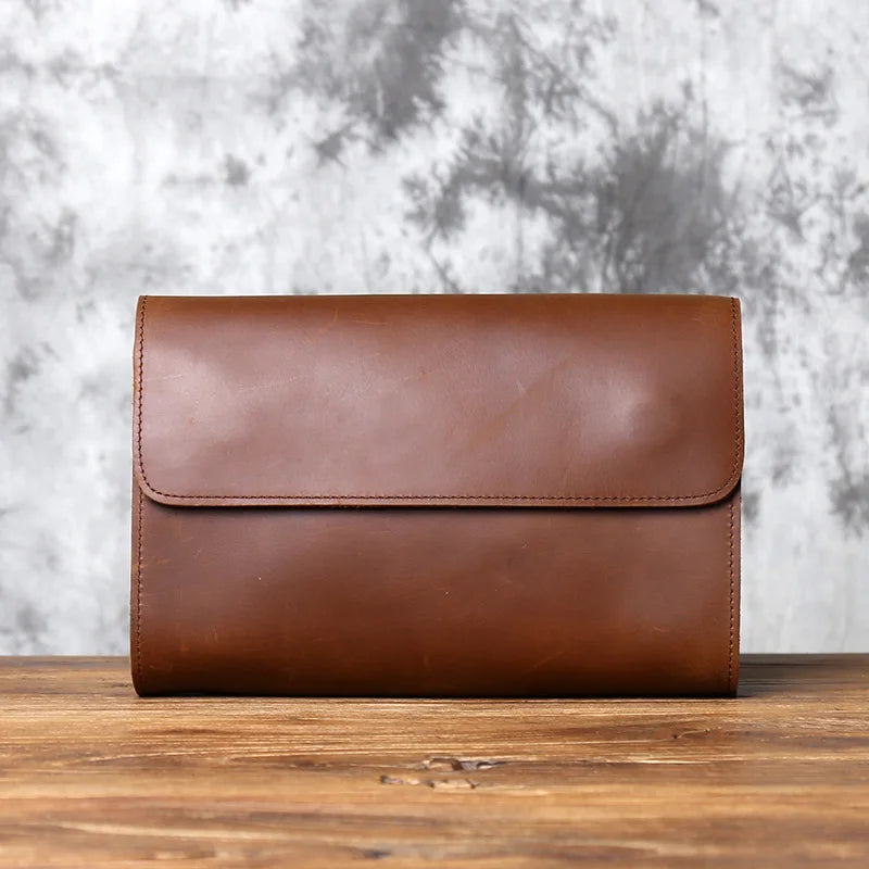 Pochette homme classe Dark brown-Retro Brown-ShopGET® 