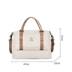 Sac weekend femme style tote bag Bleu-Noir-Gris-Beige-ShopGET® 