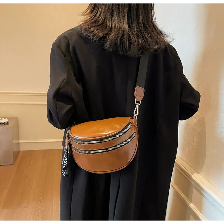 Sac banane femme chic à fermeture éclair