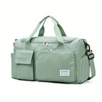 Sac weekend femme multi compartiment Vert-Bleu-Vert rose-Beige-Bleu A-Pourpre A-Gris-Rose A-Rose B-Kaki-Pourpre B-Bleu Ciel-Noir-ShopGET® 