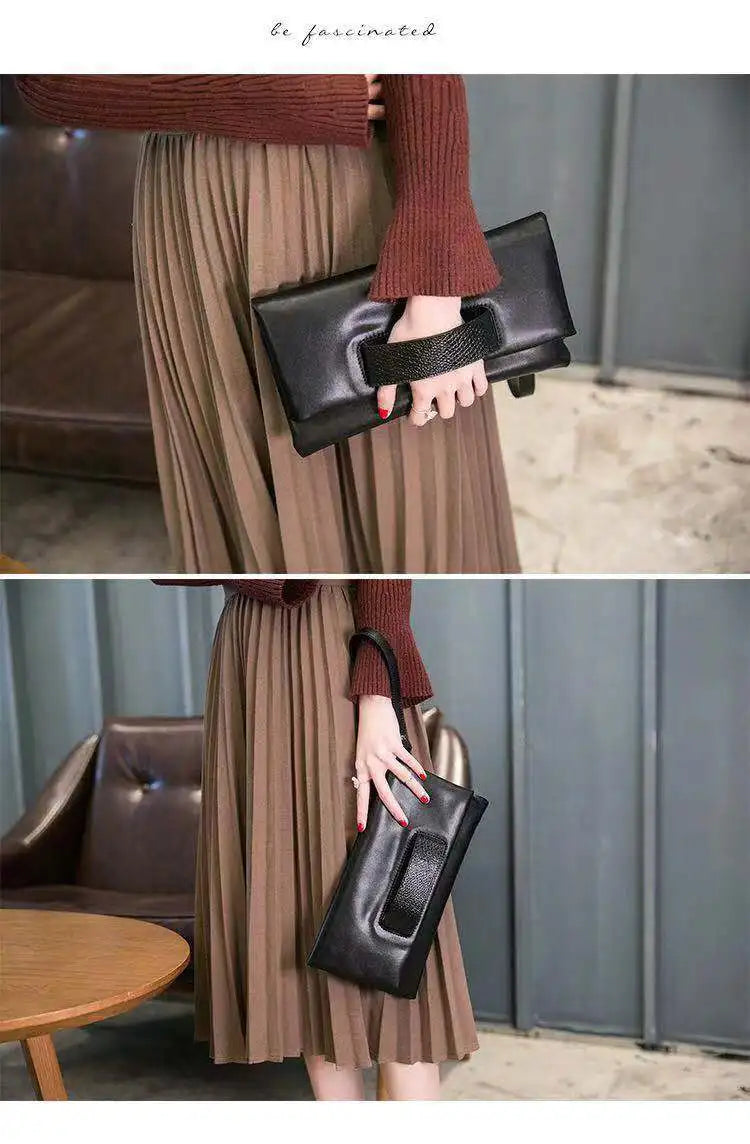 Porte monnaie pochette femme L Rouge 29x16.5cm-L Noir 9x16.5cm-S Rouge 24x14.5cm-S Noir  24x14.5cm-ShopGET® 