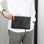 Pochette homme plat en cuir de haut qualité A / 24cm x 16cm x 2cm-B / 24cm x 16cm x 2cm-C / 24cm x 16cm x 2cm-D / 24cm x 16cm x 2cm-ShopGET® 