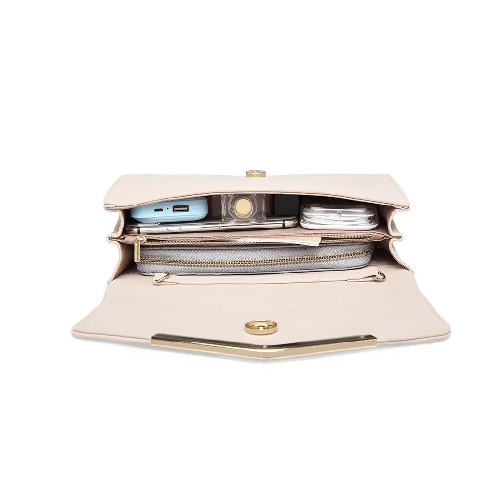 Sac pochette femme bandoulière de luxe Rose / 25 x 6 x 15cm-Noir / 25 x 6 x 15cm-Beige / 25 x 6 x 15cm-Gris / 25 x 6 x 15cm-Rouge / 25 x 6 x 15cm-ShopGET® 