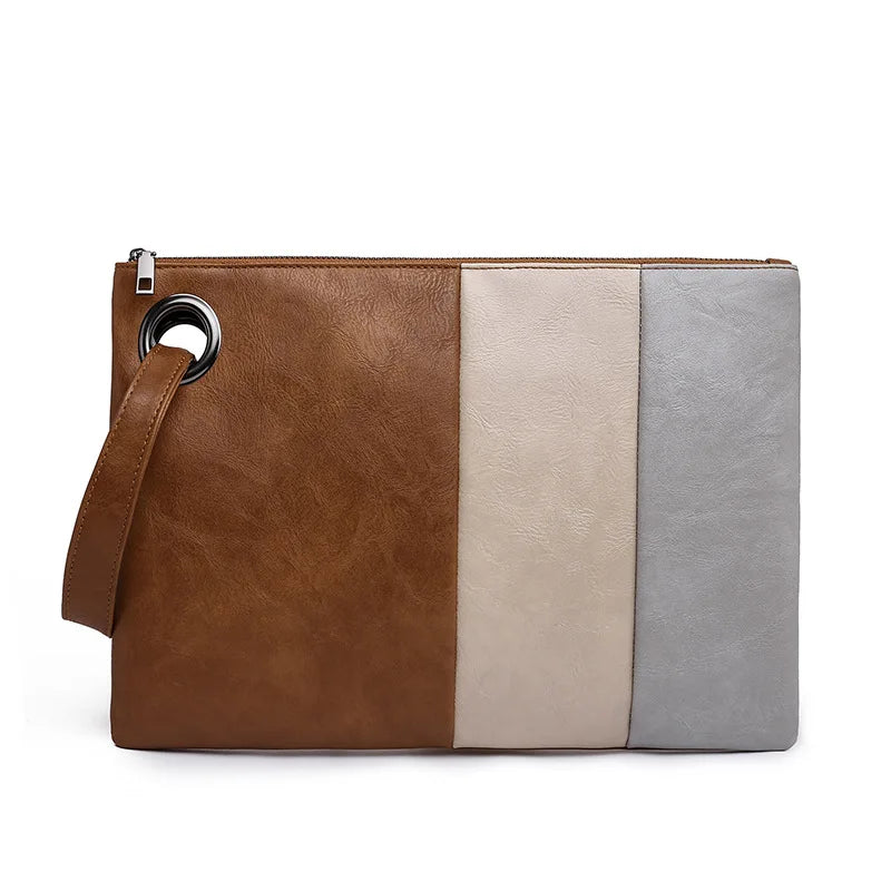 Pochette femme tendance en cuir A / 33x1x24cm-B / 33x1x24cm-C / 33x1x24cm-ShopGET® 