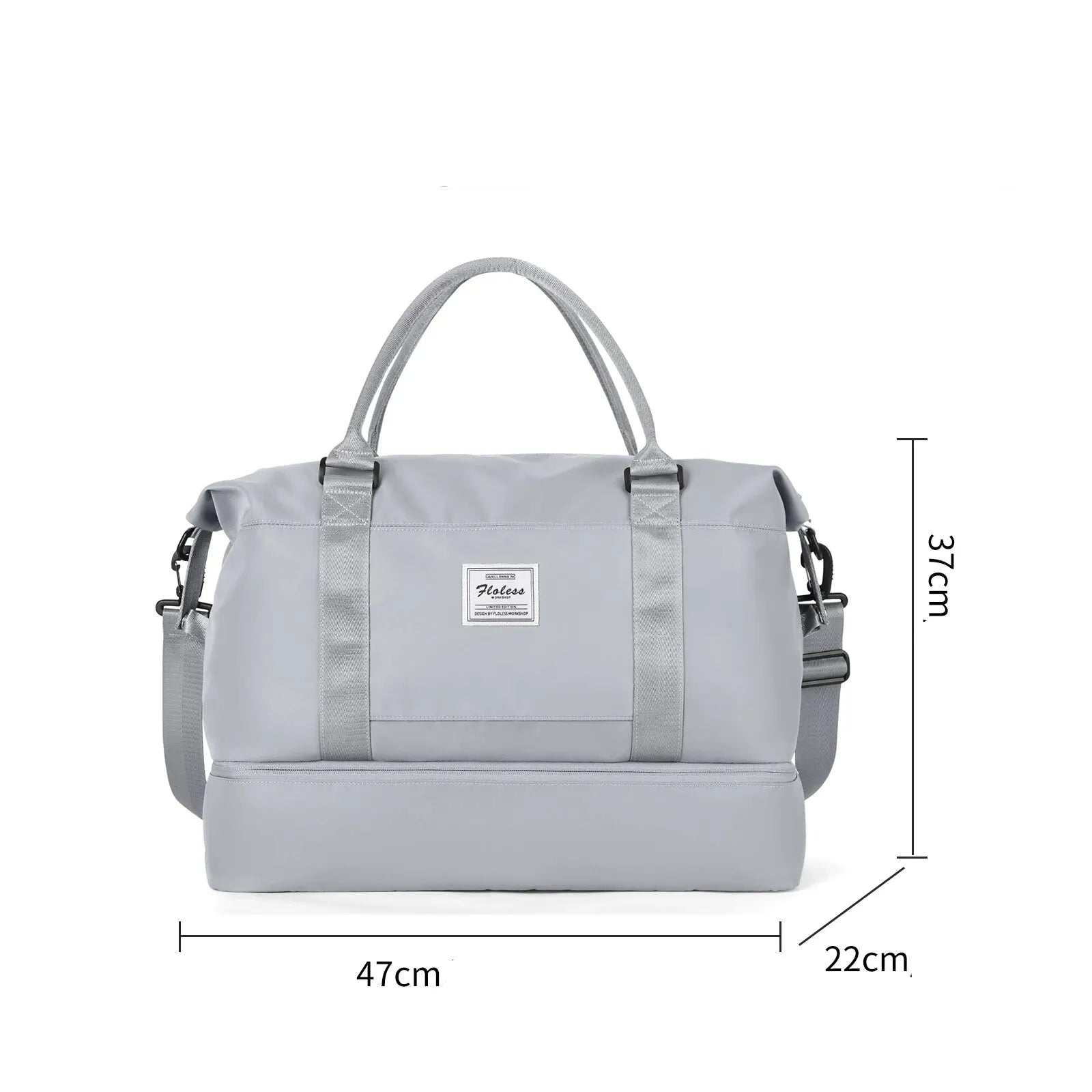 Sac weekend femme style tote bag Bleu-Noir-Gris-Beige-ShopGET® 