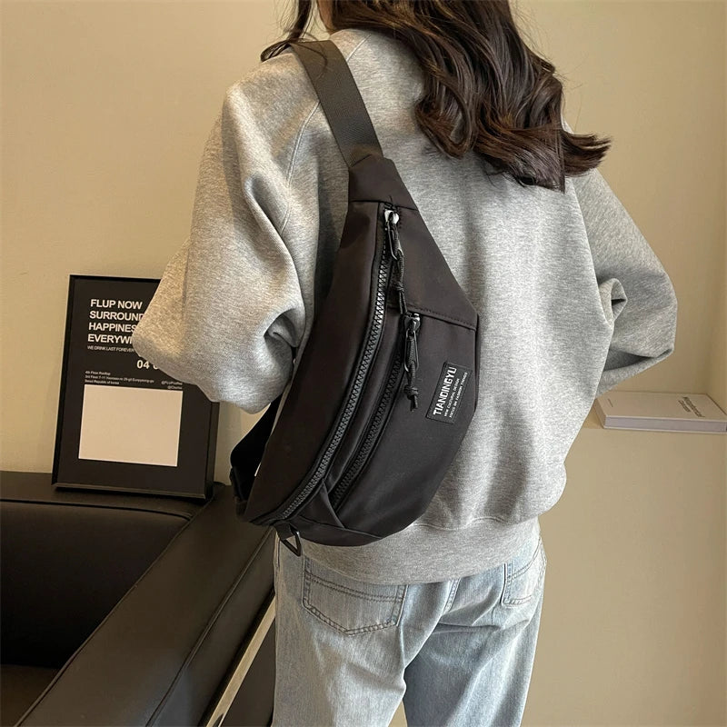 Sac banane léopard anti-vol en toile