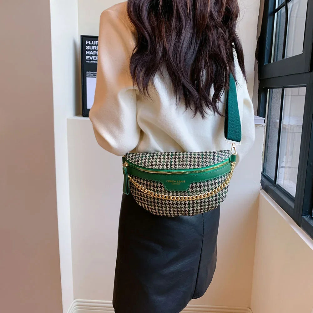 sac banane femme tendance grand capacité à chaine