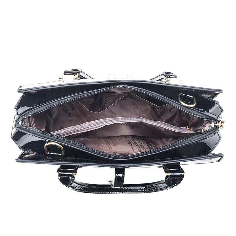 Sac cabas noir très luxueux pour femme A / 33x13x25cm-B / 33x13x25cm-C / 33x13x25cm-D / 33x13x25cm-E / 33x13x25cm-F / 33x13x25cm-G / 33x13x25cm-H / 33x13x25cm-I / 33x13x25cm-ShopGET® 