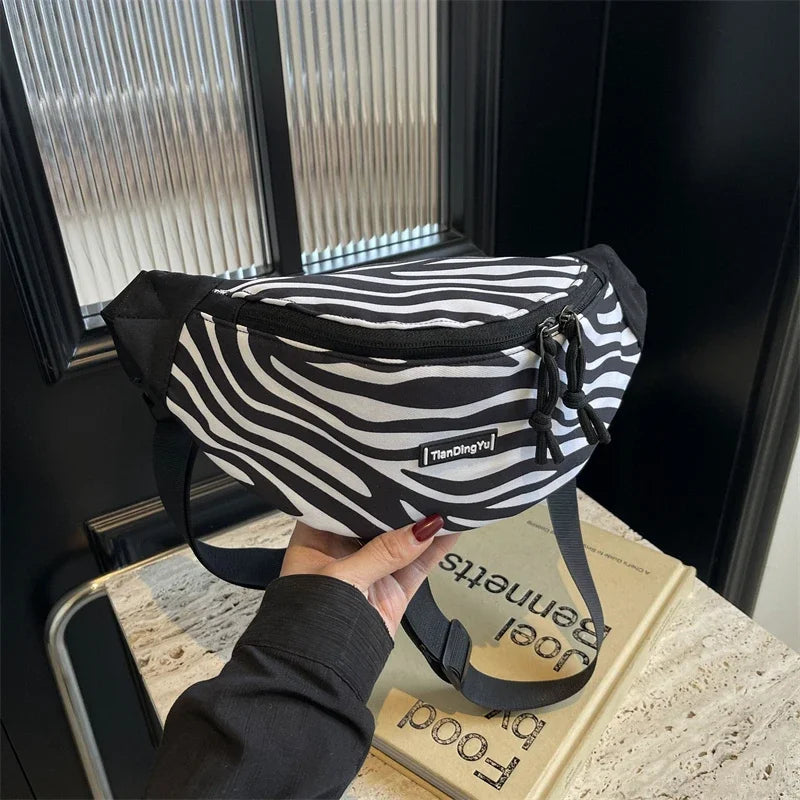 Sac banane léopard à bandoulière solide