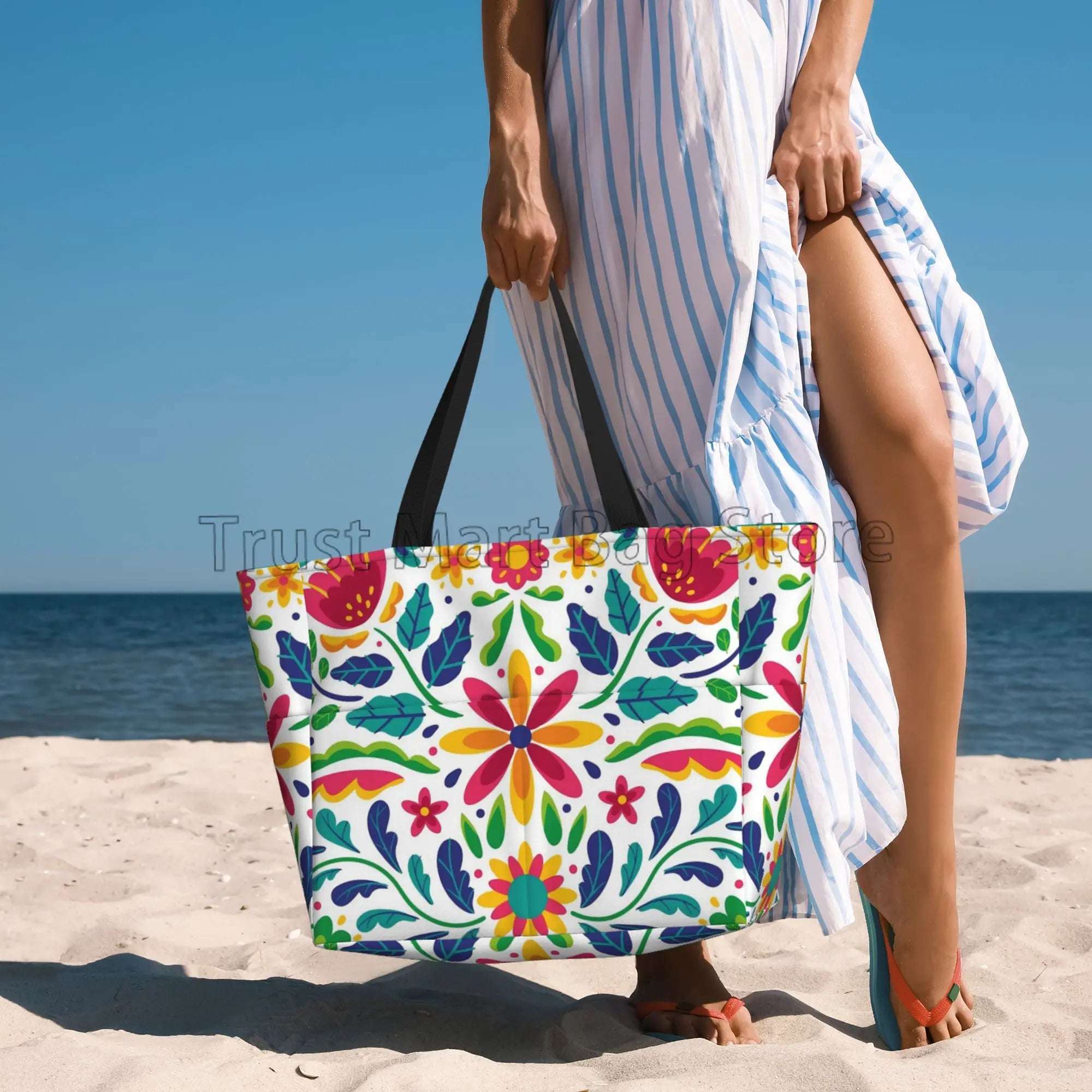 Sac Cabas Mexican Flower - ShopGET®