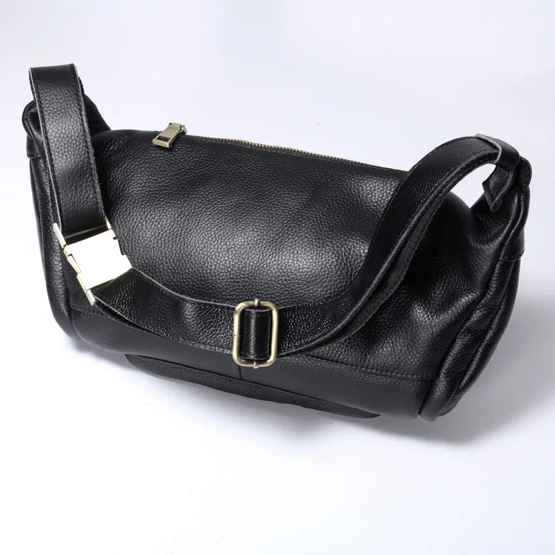 Sac banane homme militaire en cuir de qualité