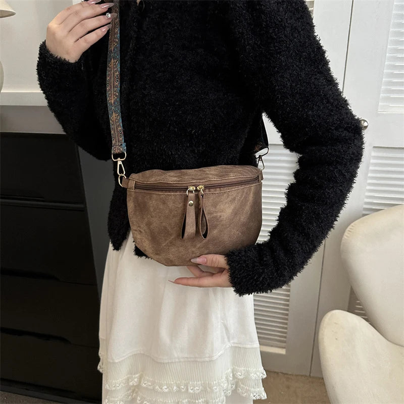 sac banane femme tendance en cuir de luxe