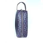 Sacoche pochette homme  en cuir Marron-Noir-ShopGET® 