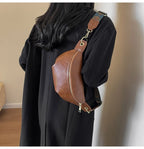 Sac banane en cuir artificiel femme
