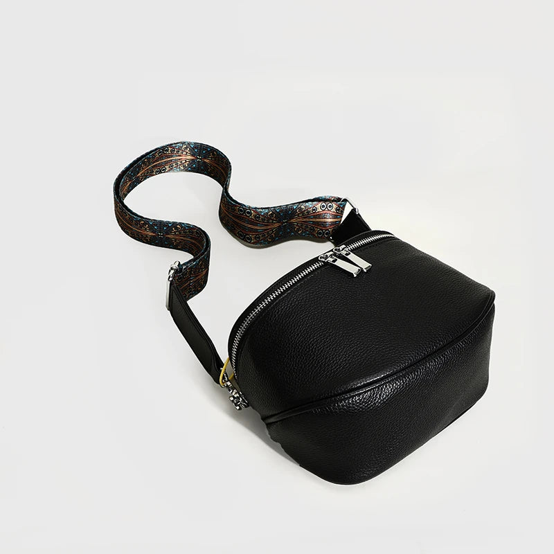 Sac banane femme chic authentique en cuir